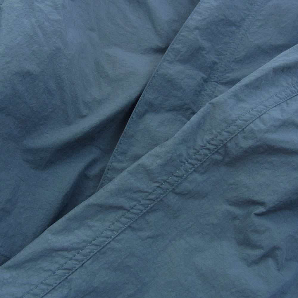 STILL BY HAND スティルバイハンド CO03201 Water-Repellent Crisp Nylon Coat スタンドカラー ナイロン コート ブルー系 48【中古】