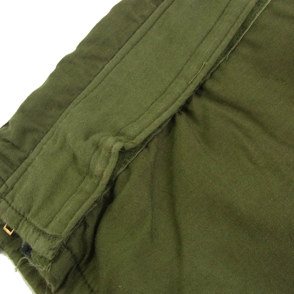 ヴィンテージ DLA100-78-C-1233 US ARMY 米軍 実物 78年製 Gibraltar Industries chemical protective pant ミリタリー パンツ カーキ系 L【中古】