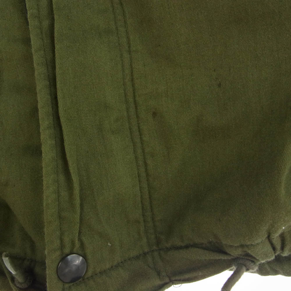 ヴィンテージ DLA100-78-C-1233 US ARMY 米軍 実物 78年製 Gibraltar Industries chemical protective jacket ミリタリー ジャケット カーキ系 L【中古】