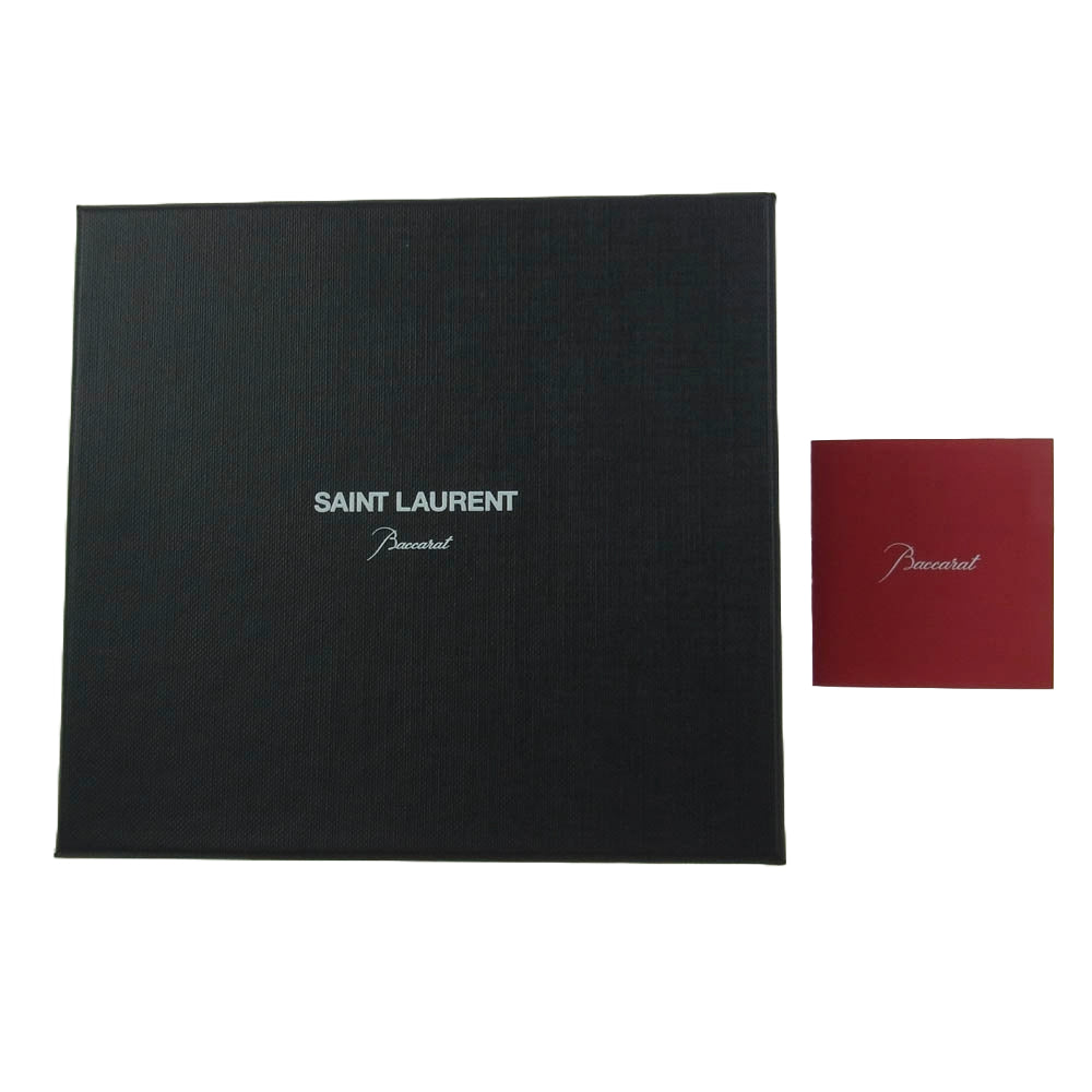 SAINT LAURENT サンローラン 661372 × Baccarat バカラ ルクソール ペンシル ホルダー ブラック クリスタル ブラック系 クリア系【極上美品】【中古】