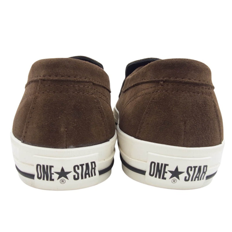 コンバース アディクト ワンスター ローファー ブラウン SUEDE 茶｜メンズ