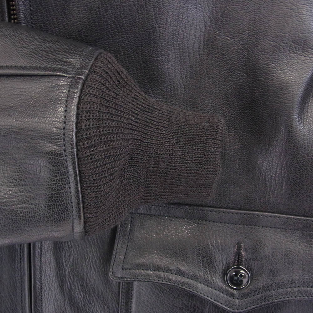 Buzz Rickson's バズリクソンズ BR80597 WILLIAM GIBSON COLLECTION Type BLACK G-1 ウィリアム ギブソン レザー フライト ジャケット ブラック系 42【極上美品】【中古】