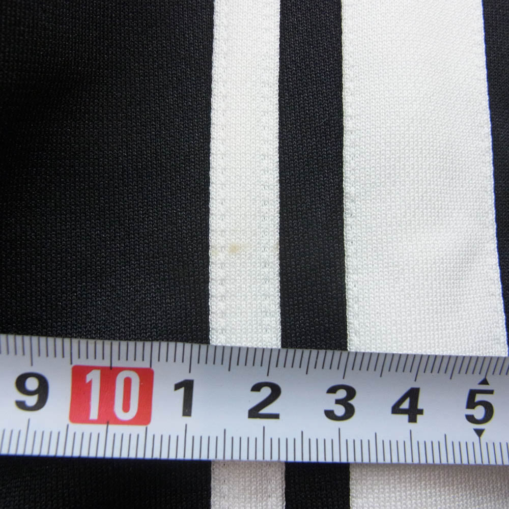 SAINT MICHAEL セントマイケル 24AW SM-YS1-0000-074 TRACK PANTS トラックパンツ ロゴ刺繍 ジャージ サイドライン ブラック系 L【中古】