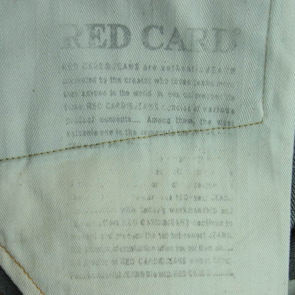 レッドカード 49507 Synchronicity シンクロニシティ デニム パンツ ジーンズ インディゴブルー系 24【美品】【中古】