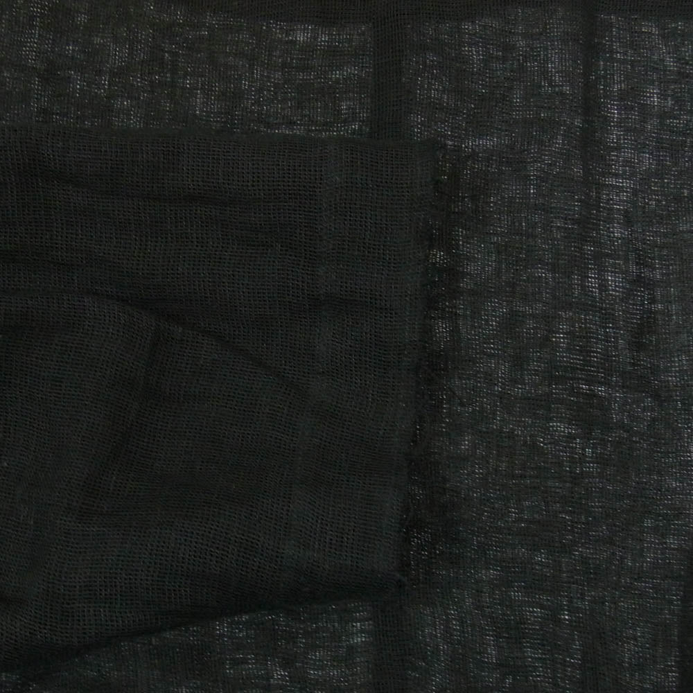 アンセルム 23SS ANC-SH35 LINEN PULLOVER SHIRT リネン プルオーバー シャツ ブラック系 2【中古】