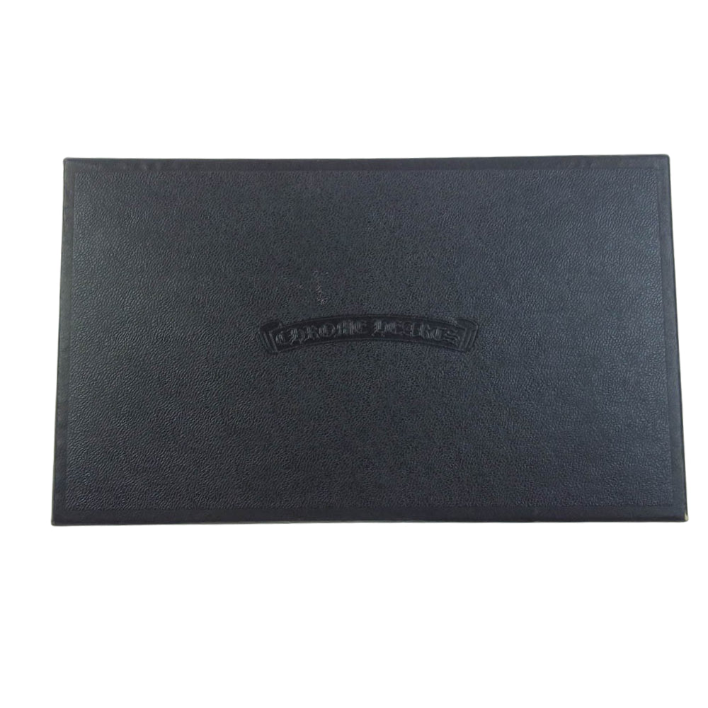 CHROME HEARTS クロムハーツ(原本有) JUDY NVLTY 14S ジュディ ノベルティ クロスボールボタン レザー ロングウォレット 長財布 ブラック系【中古】