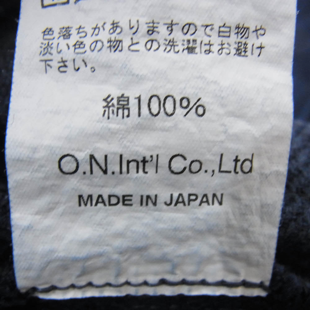 ONI DENIM 鬼デニム ONI-05100-3×3 IDT 縦横3本引き揃え インディゴ ツイル バイオ ウォッシュ ベスト インディゴブルー系 42【極上美品】【中古】