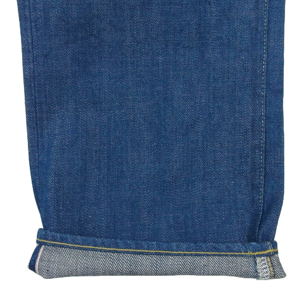 ONI DENIM 鬼デニム ONI-570-OFBD 13.7oz. オールドフェードブルーデニム クラシックストレート ワンウォッシュ デニム パンツ W32 インディゴブルー系 32【極上美品】【中古】