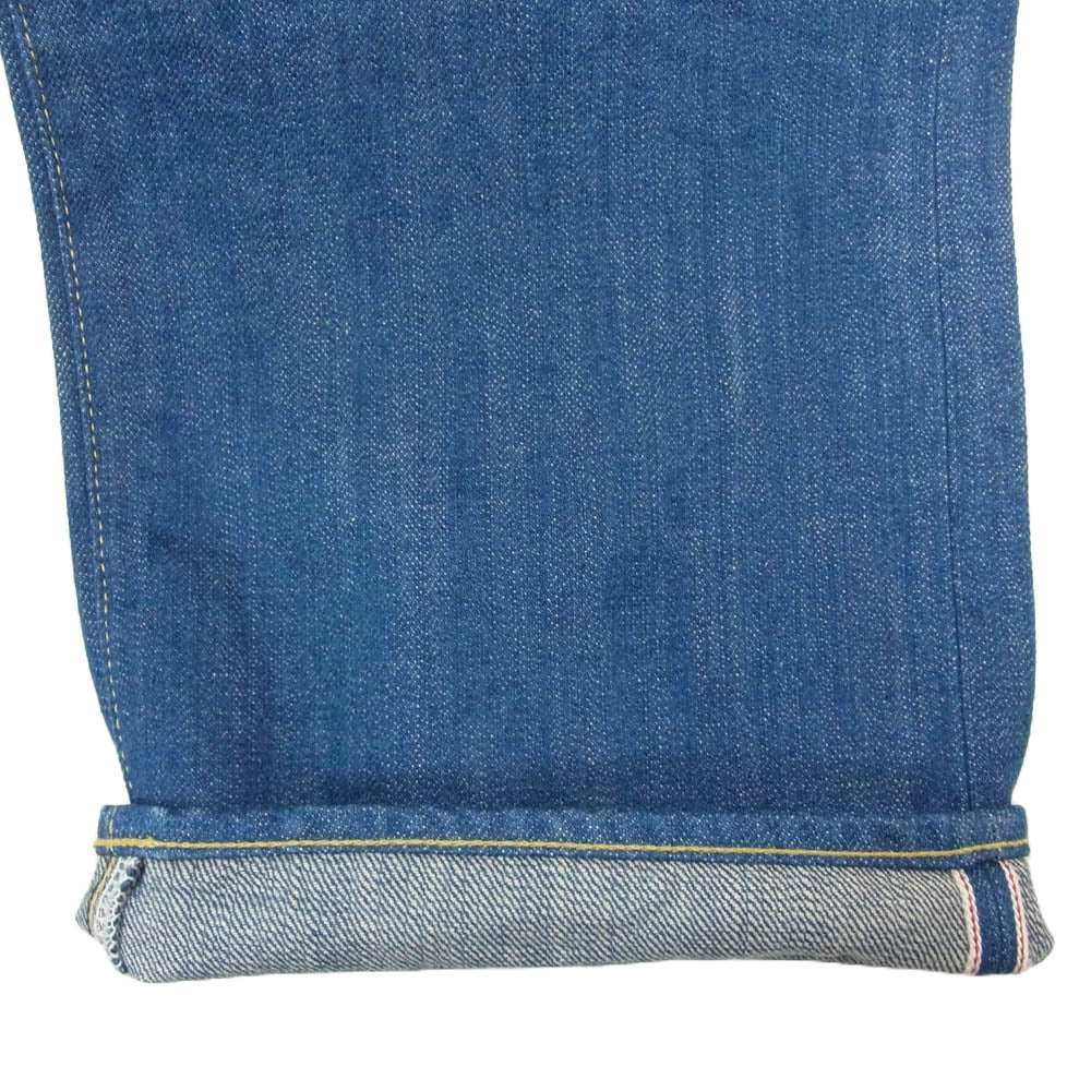 ONI DENIM 鬼デニム ONI-570-OFBD 13.7oz. オールドフェードブルーデニム クラシックストレート ワンウォッシュ デニム パンツ W34 インディゴブルー系 34【極上美品】【中古】