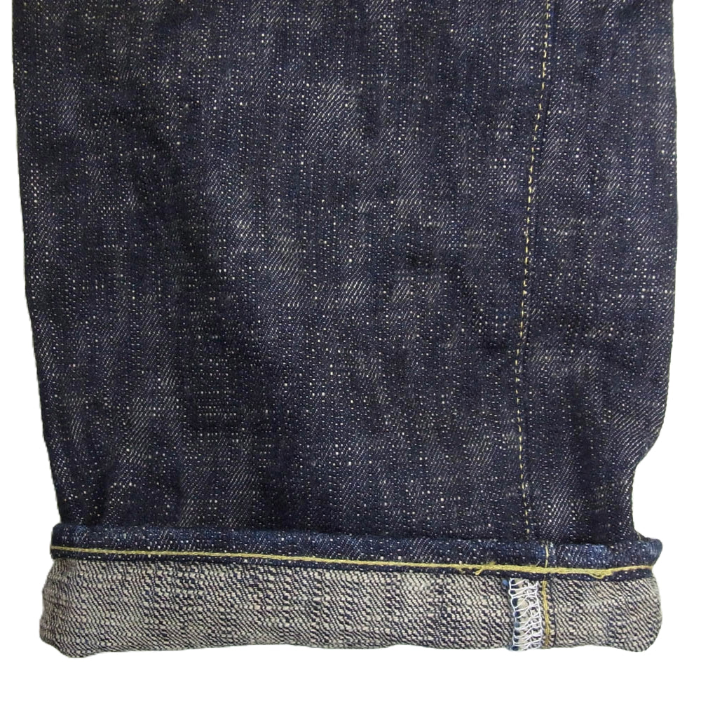 ONI DENIM 鬼デニム ONI288-Kasuri 鬼絣 17oz レギュラー ストレート ジーンズ 鬼かすり デニム パンツ W33 インディゴブルー系 33【極上美品】【中古】