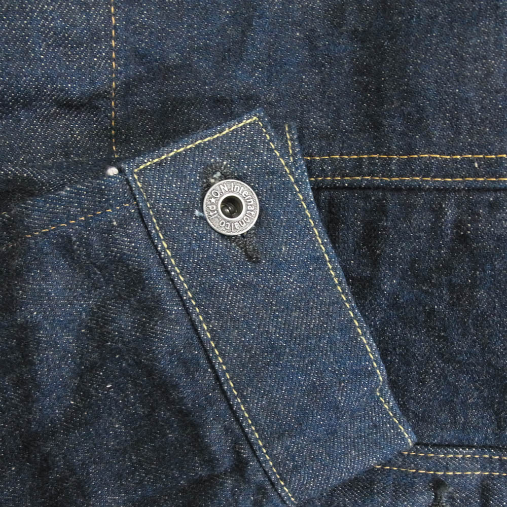 ONI DENIM 鬼デニム 24AW ONI-01507L-Ishikawadai 15oz. 石川台デニム 1stタイプ デニム ジャケット ワンウォッシュ インディゴブルー系 42【新古品】【未使用】【中古】