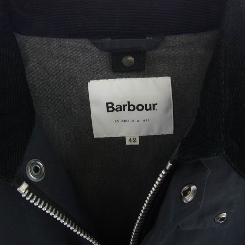 Barbour バブアー 2102327 BEDALE SL 3LAYER ビデイル スリーレイヤー ノンワックス ジャケット ネイビー系 42【中古】