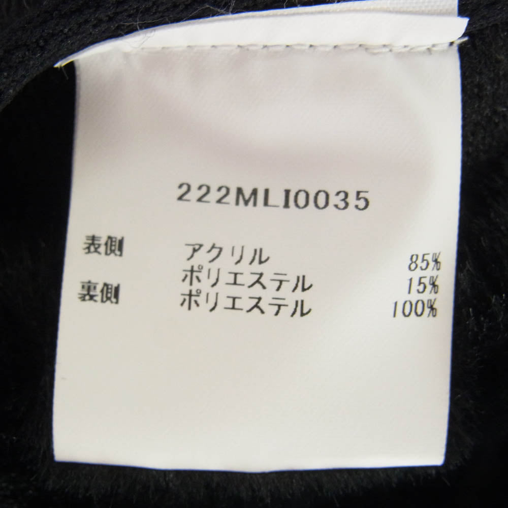 Barbour バブアー 222MLI0035 SL FUR LINER フロント ジップ ファー ライナー ベスト ブラック系 38【美品】【中古】