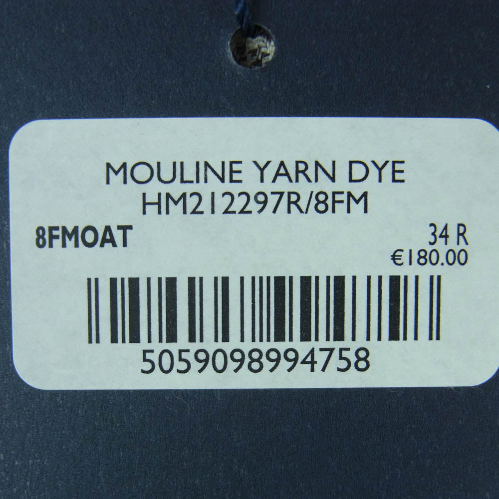 HACKETT LONDON ハケットロンドン HM212297R コットン パンツ ポルトガル製 オフホワイト系 ブラウン系 34R【新古品】【未使用】【中古】