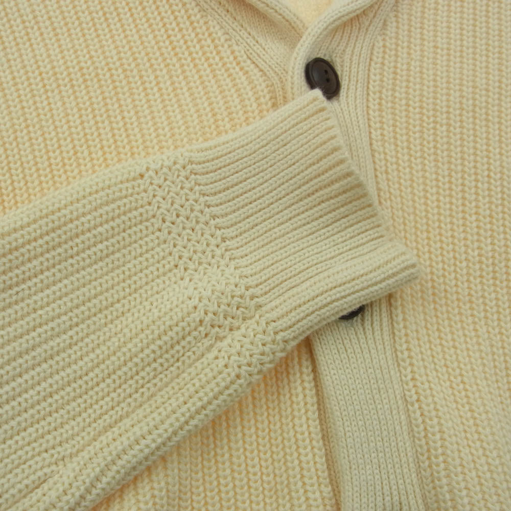POLO RALPH LAUREN ポロ・ラルフローレン ショールカラー ニット カーディガン オフホワイト系 M【中古】