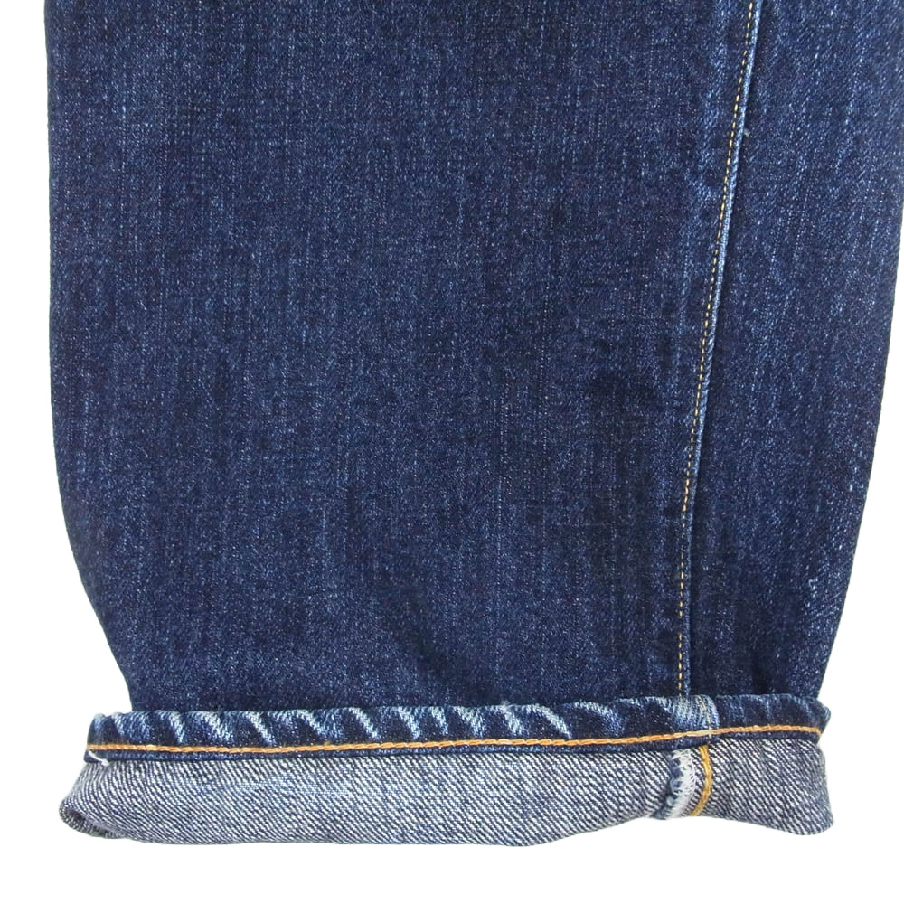 THE FLAT HEAD ザフラットヘッド FN-3009N 14.5oz テーパード ストレート ジーンズ デニム パンツ インディゴブルー系 33【中古】