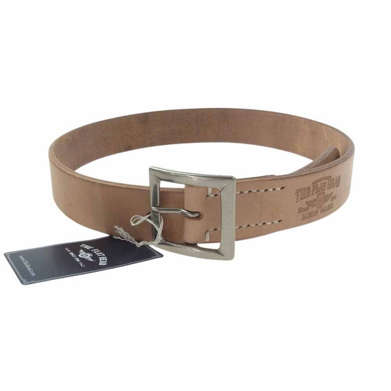 THE FLAT HEADベルト THE FLAT HEAD ブラックレザーキーホルダー