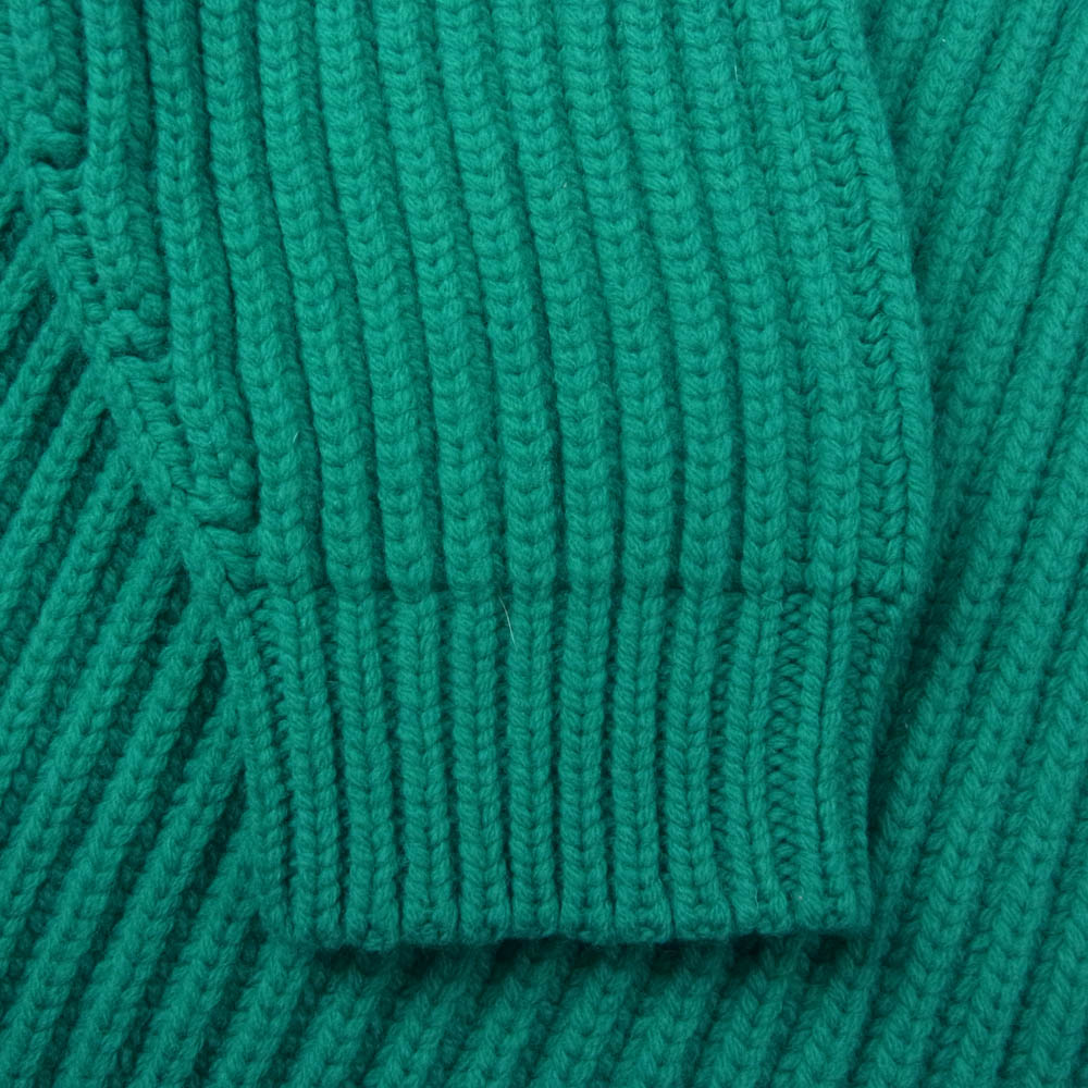 BALENCIAGA バレンシアガ 17AW 491963 T1424 オーバーサイズ タートルネック ケーブル ニットセーター グリーン系 36【中古】