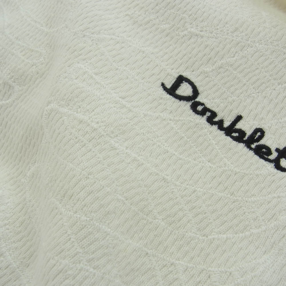 ダブレット 19AW33CS134 Skeleton Embroidery Thermal shirt スケルトン 刺繍 サーマル カットソー オフホワイト系 M【中古】