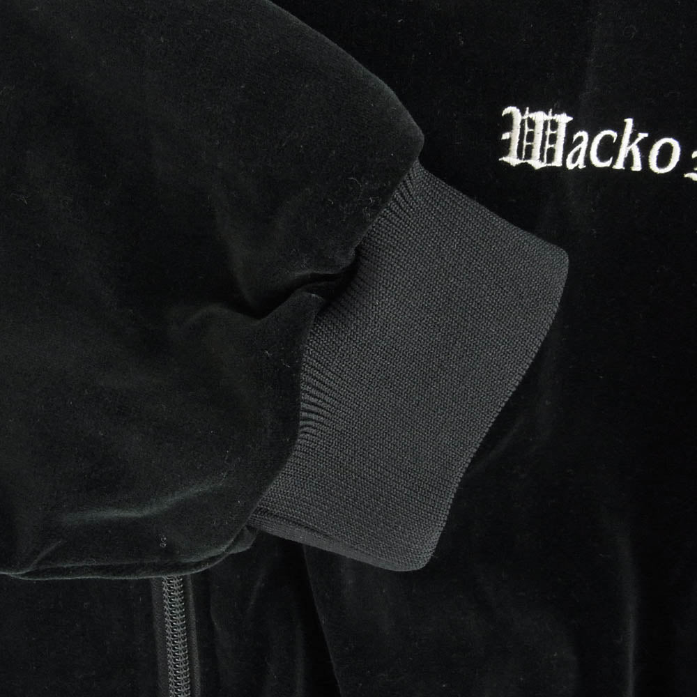 WACKO MARIA ワコマリア VELVETEEN TRACK JACKET ベルベット フルジップ トラックジャケット ブラック系 マルチカラー系 S【中古】