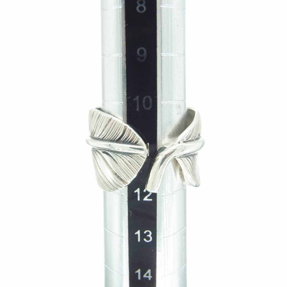 WINGROCK ウィングロック 全銀 シルバー フェザー リング F/R sizeS シルバー系 12号【中古】