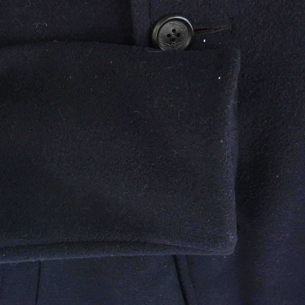 FRED PERRY フレッドペリー × GLOBERALL グローバーオール 英国製 メルトン カーコート ネイビー系 38【中古】