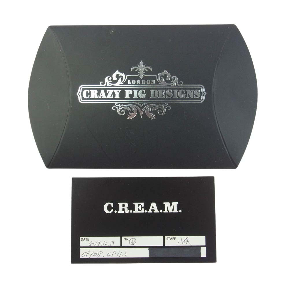 CRAZY PIG クレイジーピッグ CP113 2024年12月 CREAM購入証明書付属 Wolf Ring ウルフ リング シルバー系 19号【美品】【中古】