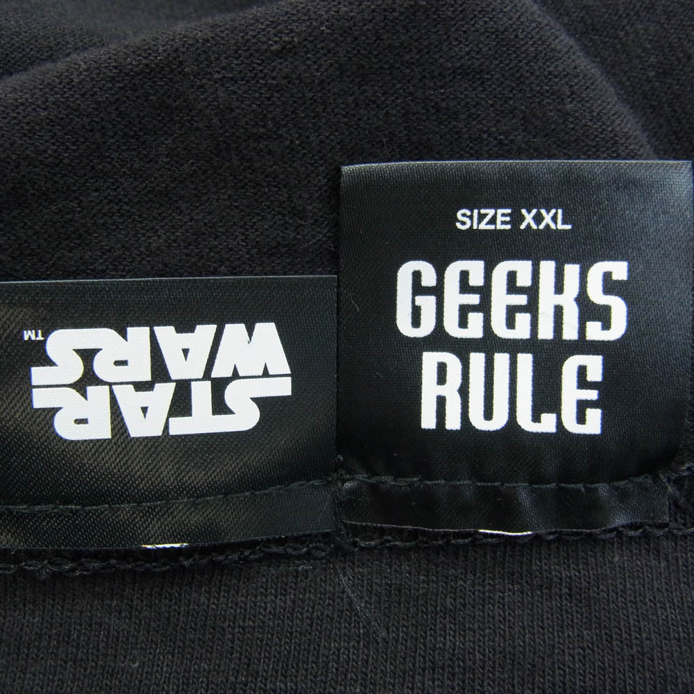 ギークスルール × Star Wars The Phantom Menace Episode I スター・ウォーズ ザ ファントム メナス エピソード1 半袖 プリント Tシャツ TEE ブラック系 XXL【新古品】【未使用】【中古】