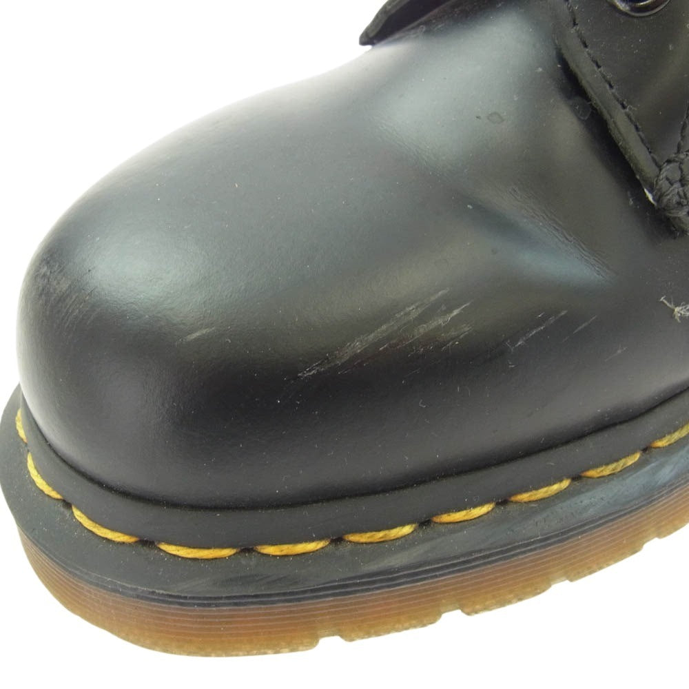 Dr.Martens ドクターマーチン 1460 8ホール ブーツ イエローステッチ ブラック系 US9【中古】
