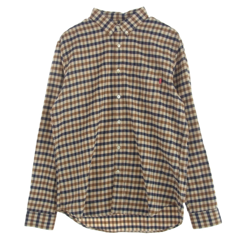 Supreme シュプリーム 16AW × Aquascutum アクアスキュータム Club Check Flannel Shirt フランネル  シャツ チェック ネルシャツ マルチカラー系 M【中古】