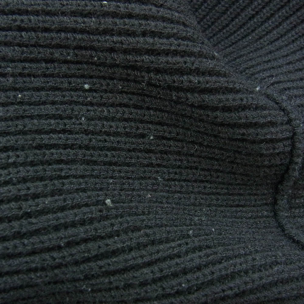 MAISON MARGIELA メゾンマルジェラ 22AW SI1HA0013 S17781 COTTON WOOL DRIVERS KNIT コットンウール 7ゲージ ドライバーズニット ブラック系 XS【中古】