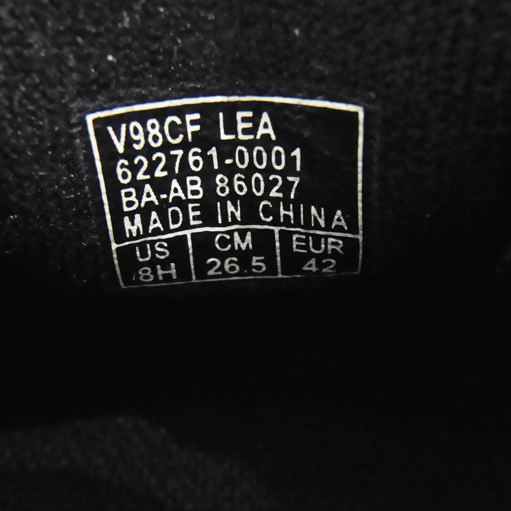 VANS バンズ V98CF LEA SLIP ON レザー スリッポン ブラック系 26.5cm【新古品】【未使用】【中古】