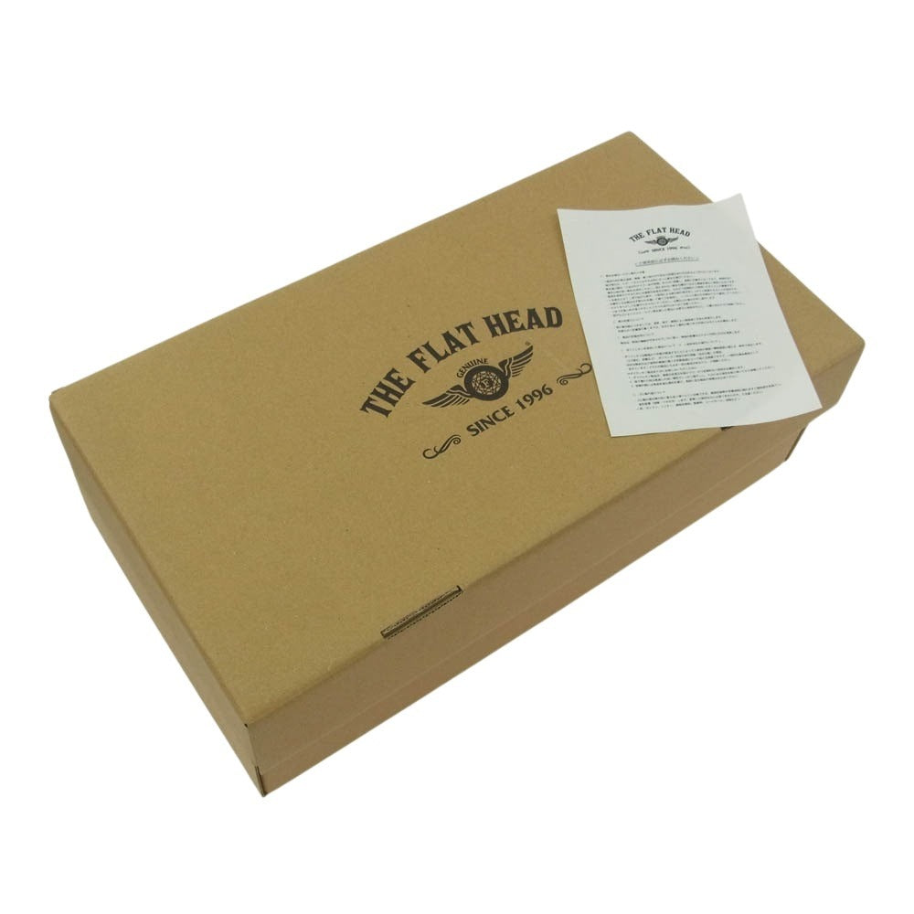 THE FLAT HEAD ザフラットヘッド FN-FS-001 レザースニーカー ホワイト ホワイト系 28cm【極上美品】【中古】
