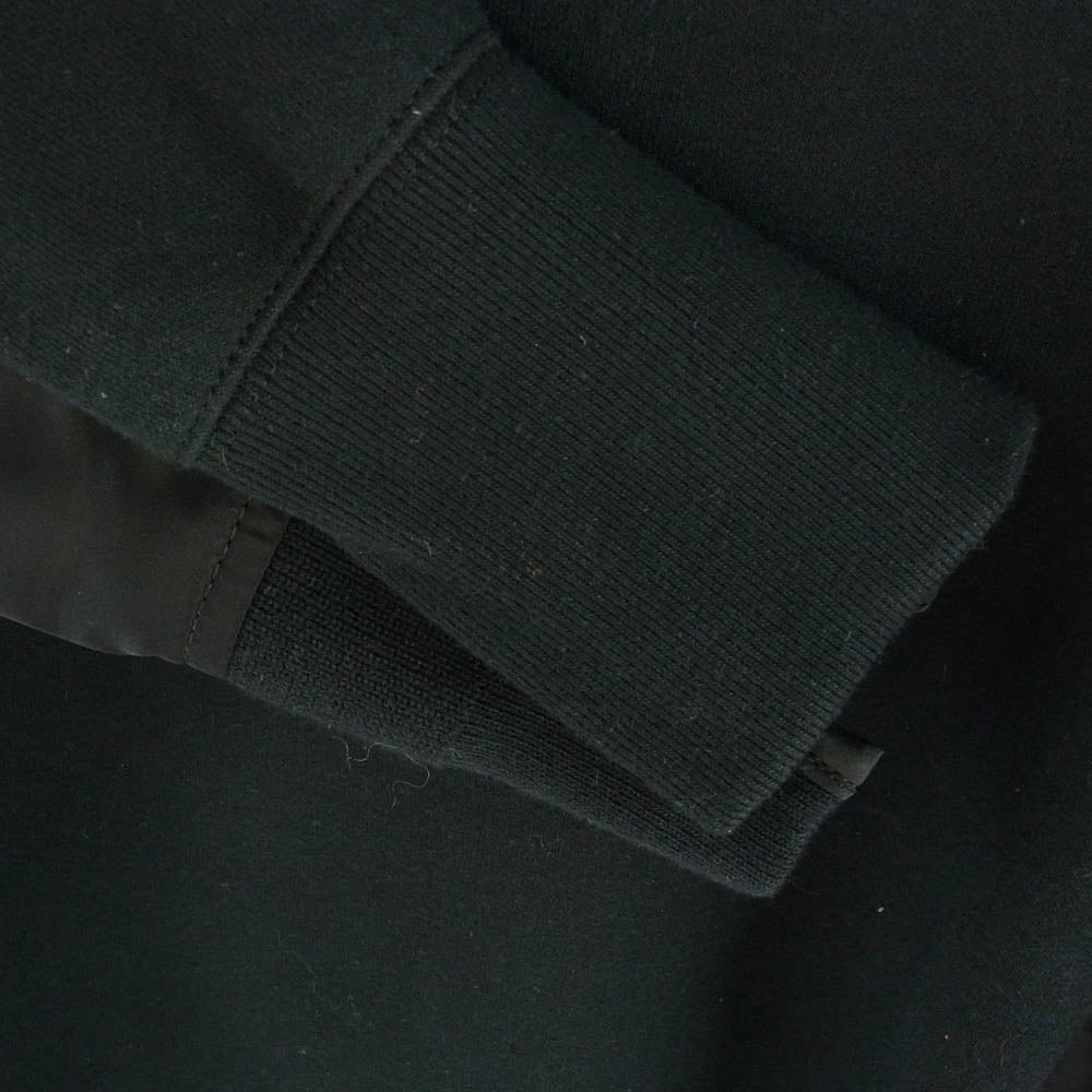 Sacai サカイ 24SS SCM-058 Sponge Sweat Nylon Twill Pullover スポンジ スウェット ブルゾン ドッキング トレーナー ブラック系 2【新古品】【未使用】【中古】