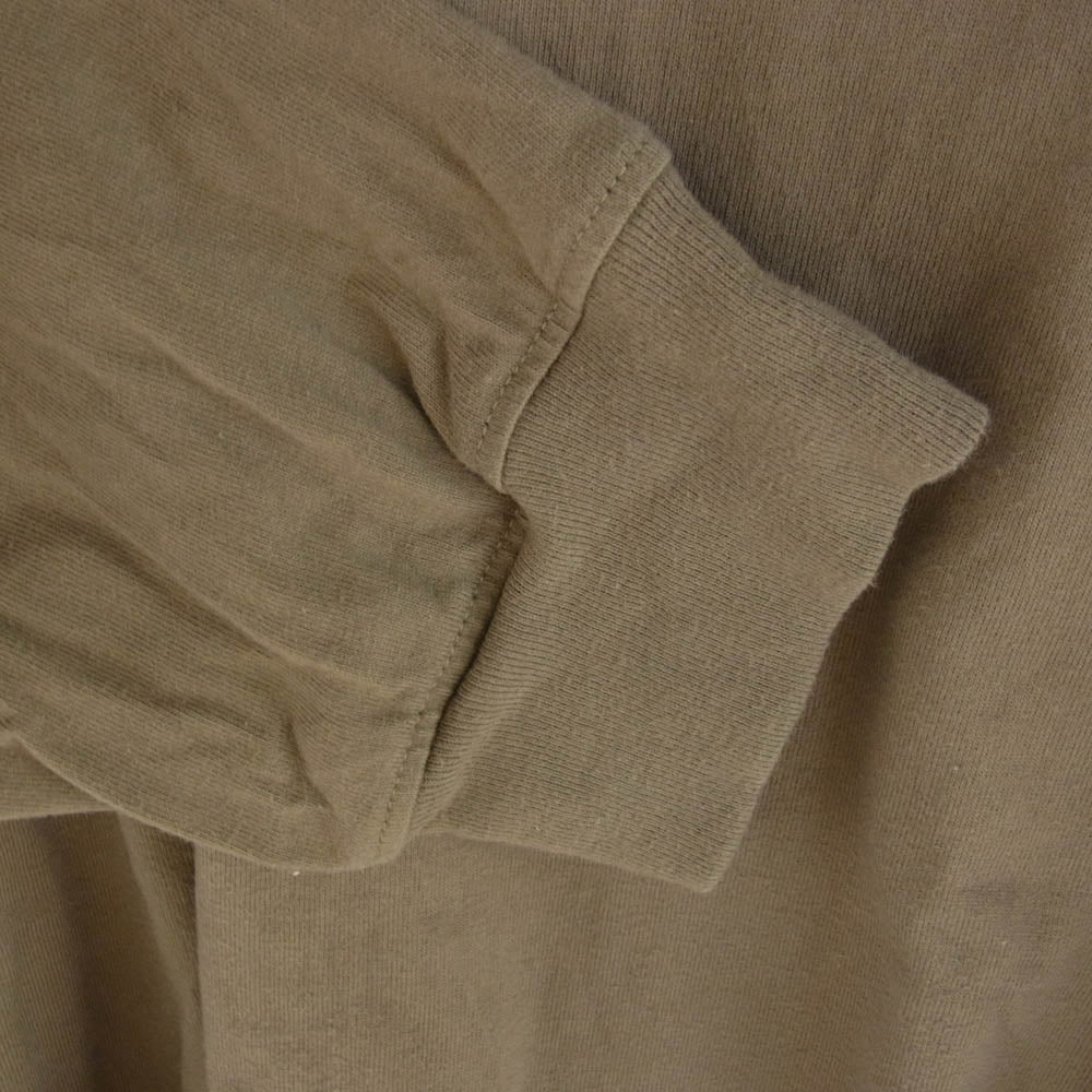 フィアオブゴッド ESSENTIALS エッセンシャルズ バック ロゴ 長袖 Tシャツ カーキ系 L【中古】