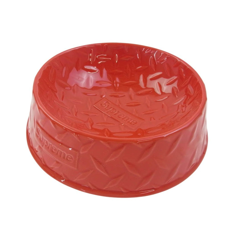 中古SUPREME シュプリーム ドッグボウル レッド ボックス ロゴ supreme dog bowl 中古 SUPREME シュプリーム ドッグボウル