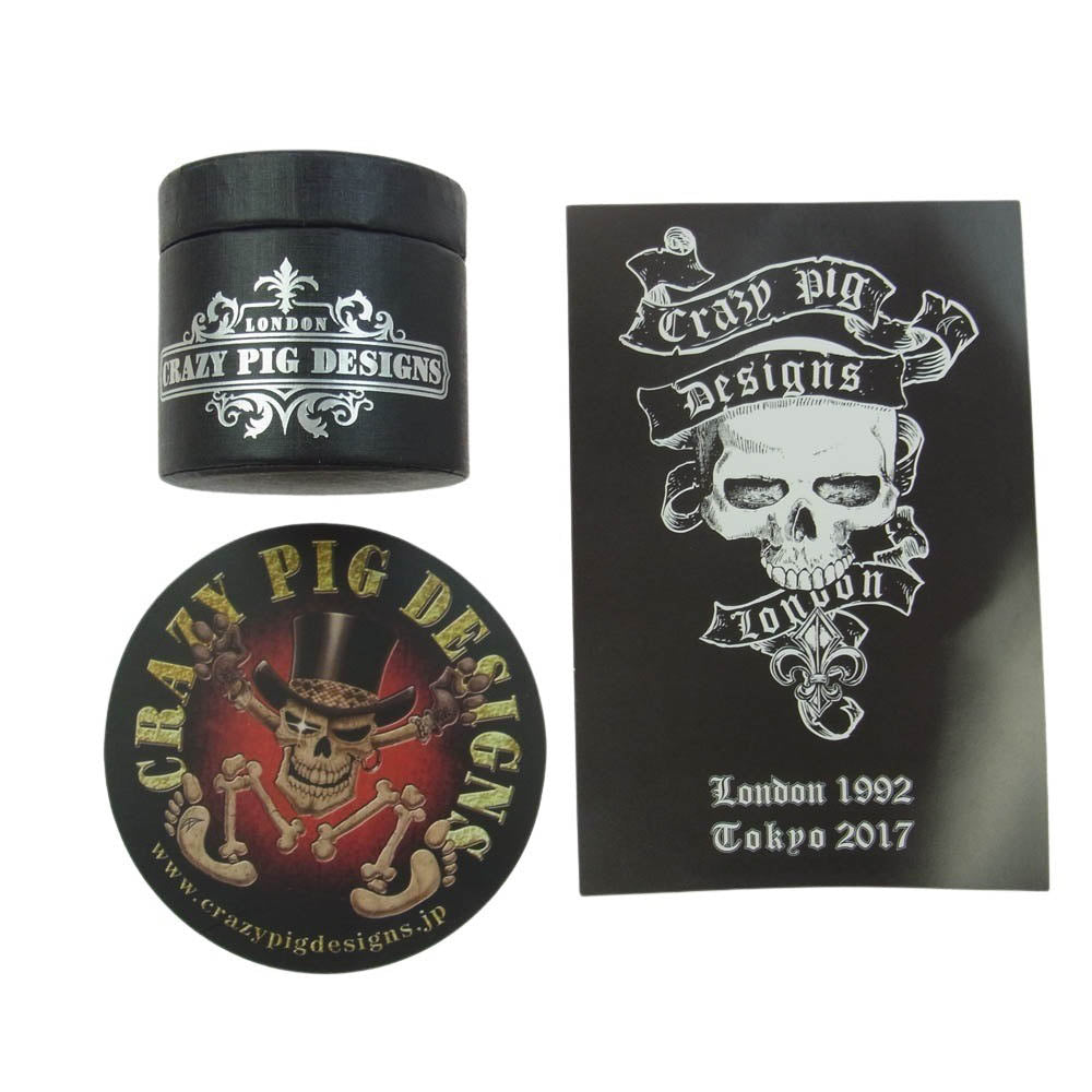 CRAZY PIG クレイジーピッグ GRIM REAPER RING LARGE グリムリーパー スカル 死神 リング ラージ シルバー系 19号【美品】【中古】