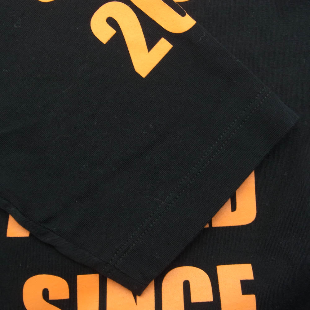 MSGM エムエスジーエム NEVER LOOK BACK ステートメント グラフィックTシャツ ブラック系 L【美品】【中古】