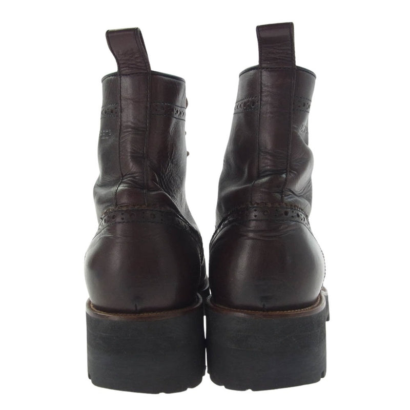 DSQUARED2 レースアップブーツ ブラウン DSQUARED2 ディースクエアード イタリア製 メダリオン レース