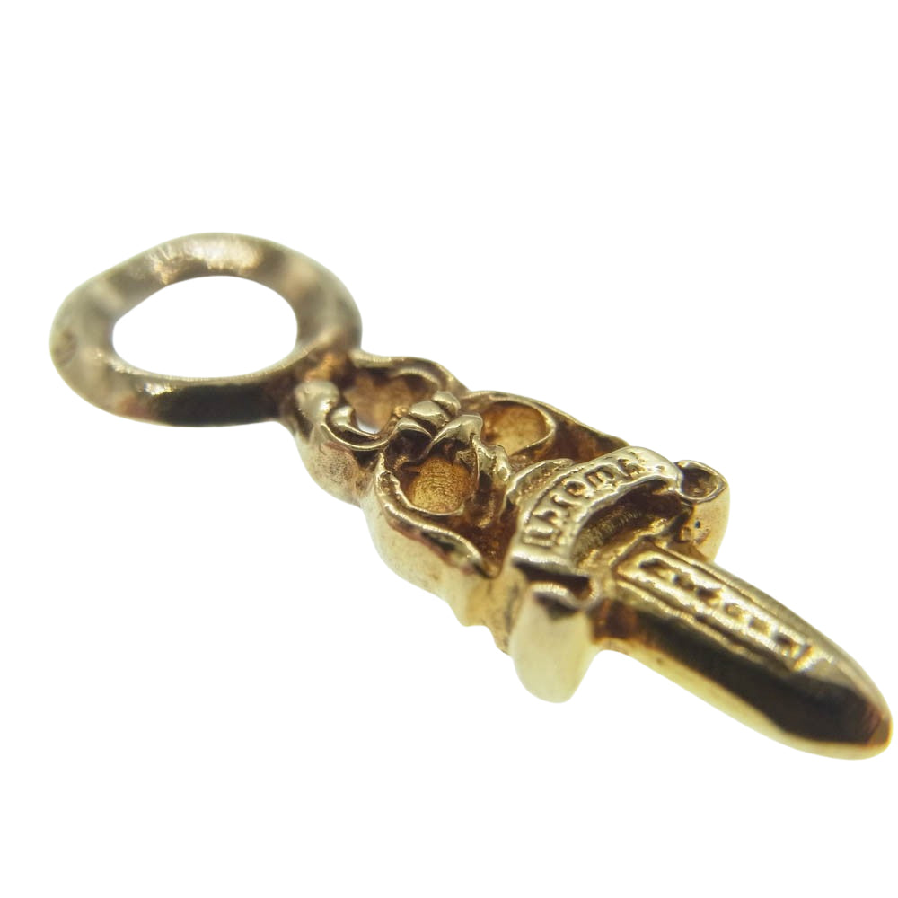 CHROME HEARTS クロムハーツ(原本無) 22K STACK DAGGER ダガー スタック チャーム ペンダントトップ ゴールド系【中古】