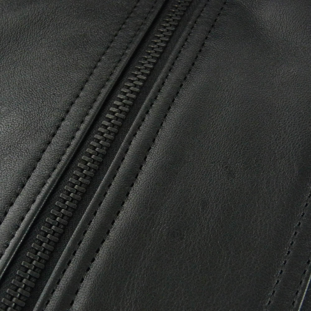 MINEDENIM マインデニム 21AW 2110-8001-99-022 SHEEP LEATHER ZIPUP JACKET シープ レザー ジップアップ ジャケット ブラック系 2【美品】【中古】