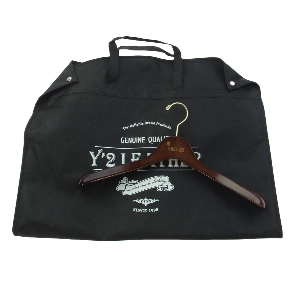 ワイツーレザー CAR COAT ホースハイド カーコート レザー ジャケット ブラック系 38【中古】