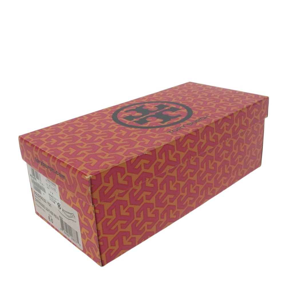Tory Burch トリーバーチ 50008619 バレエ フラット シューズ ゴールド系 6.5【中古】