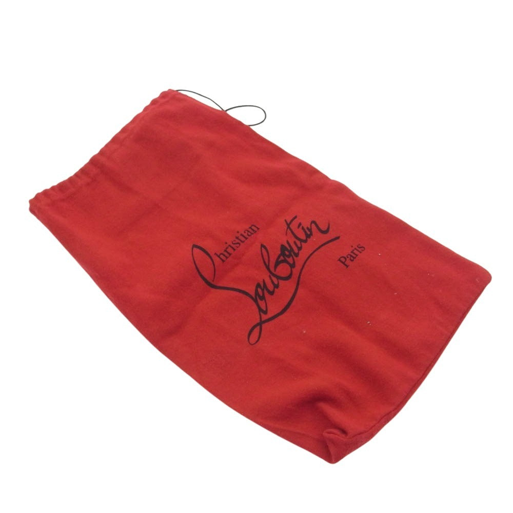 Christian Louboutin クリスチャンルブタン ポインテッドトゥ クリア ハイヒール シューズ ブラック系 マルチカラー系 34【中古】