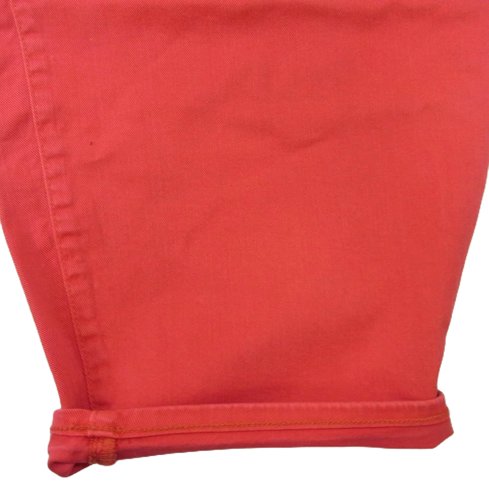 ARMANI EXCHANGE アルマーニエクスチェンジ カラー ワイド デニム パンツ レッド系 26【中古】