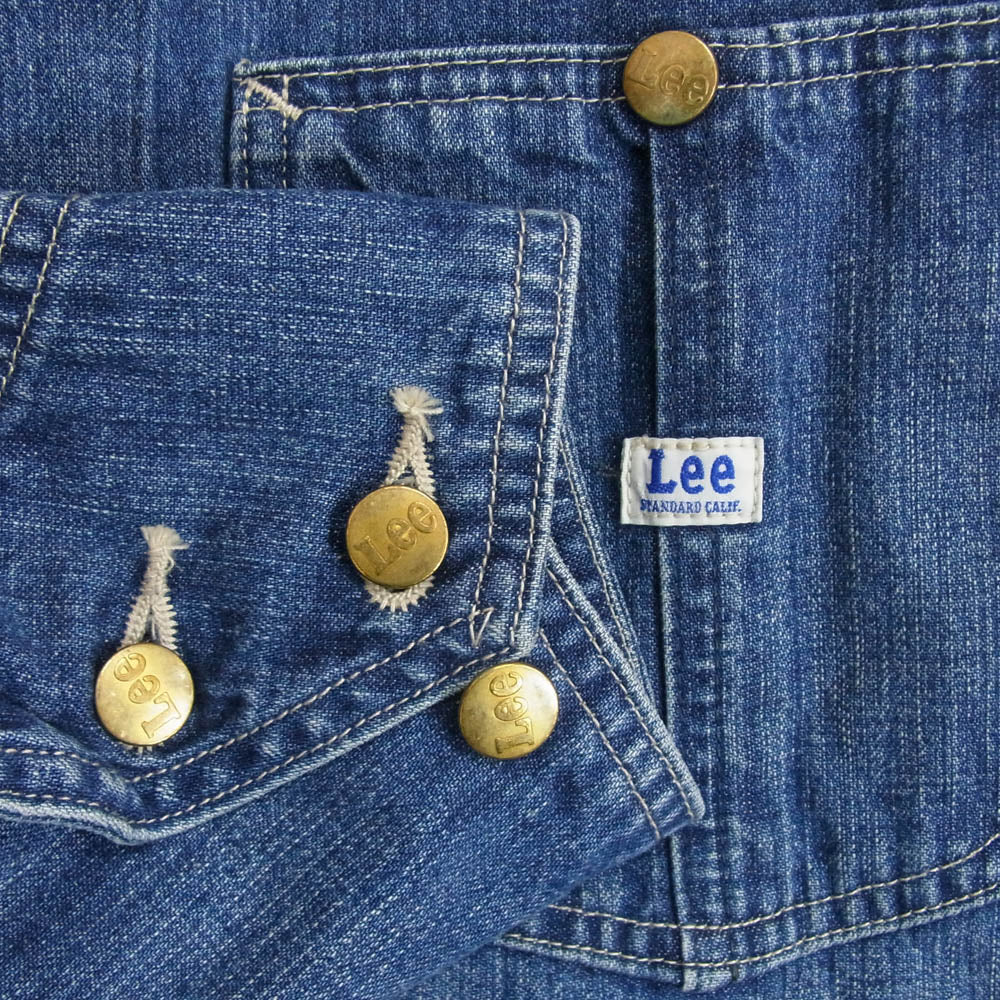 STANDARD CALIFORNIA スタンダードカリフォルニア × Lee リー SD Coverall Jacket Vintage Wash カバーオール ジャケット ビンテージ ヴィンテージ ウォッシュ インディゴブルー系 M【美品】【中古】