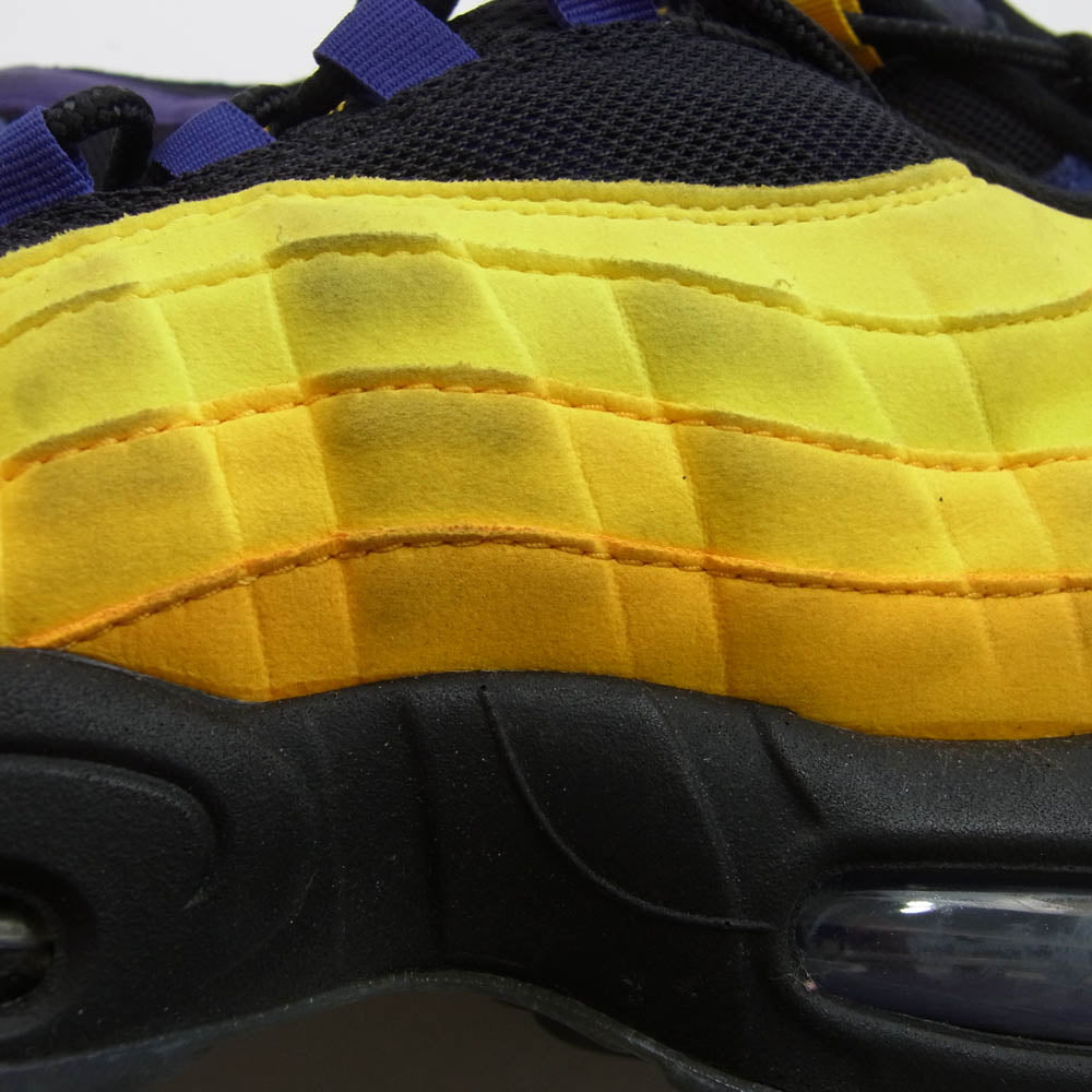 NIKE ナイキ CZ3624-001 Air Max 95 NRG Lebron Lakers エアマックス エナジー レブロン レイカーズ スニーカー イエロー系 ブラック系 パープル系 27.5cm【中古】