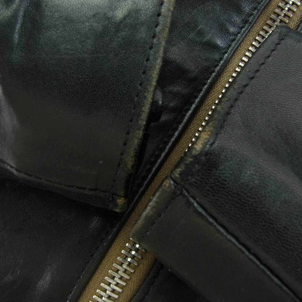 Lewis Leathers ルイスレザー 551T TIGH FIT DOMINATOR SHEEP SKIN ドミネーター タイトフィット シープスキン シングル ライダース ジャケット ブラック系 38【中古】