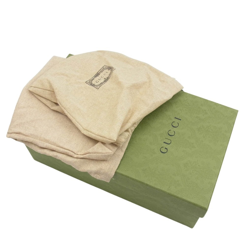 GUCCI グッチ 426219 ホースビット レザー ローファー スリッポン サンダル ブラック系 10【中古】