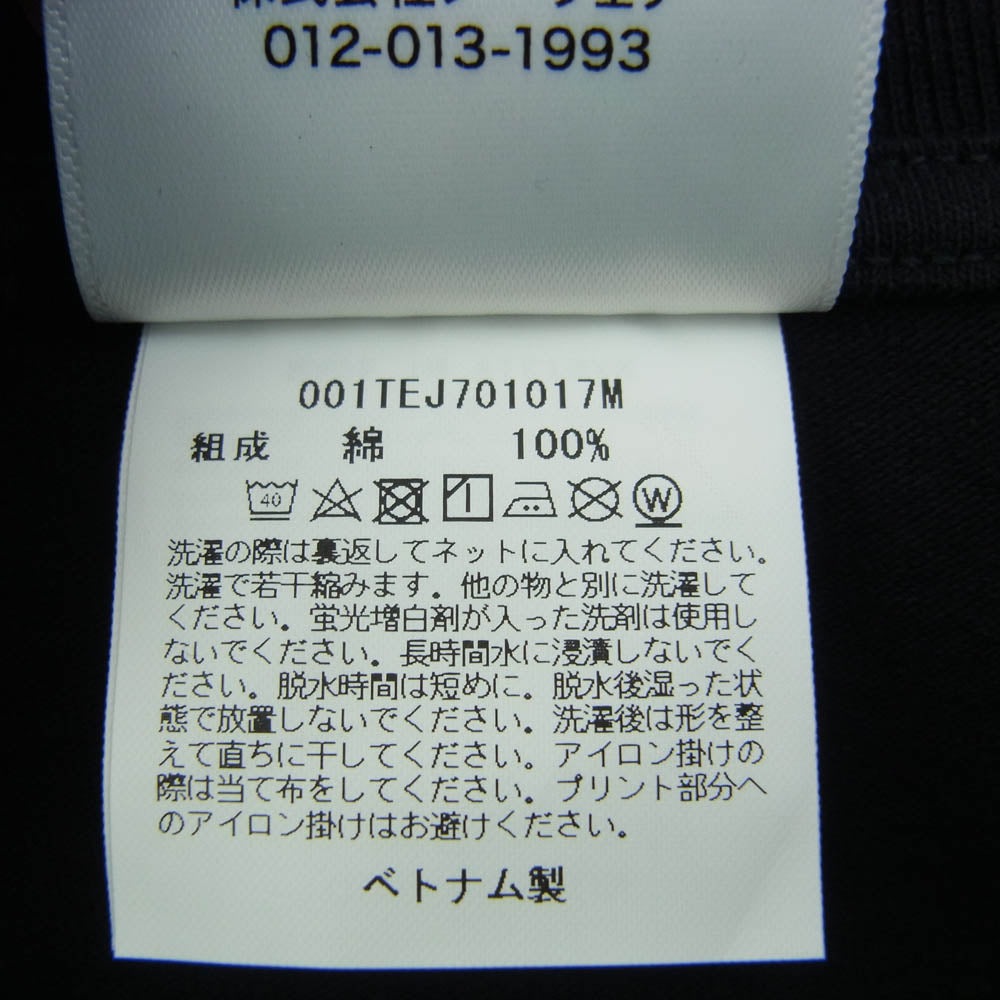 A BATHING APE アベイシングエイプ 001TEJ701017M BAPE プリント Tシャツ カットソー 半袖 ブラック系 L【新古品】【未使用】【中古】
